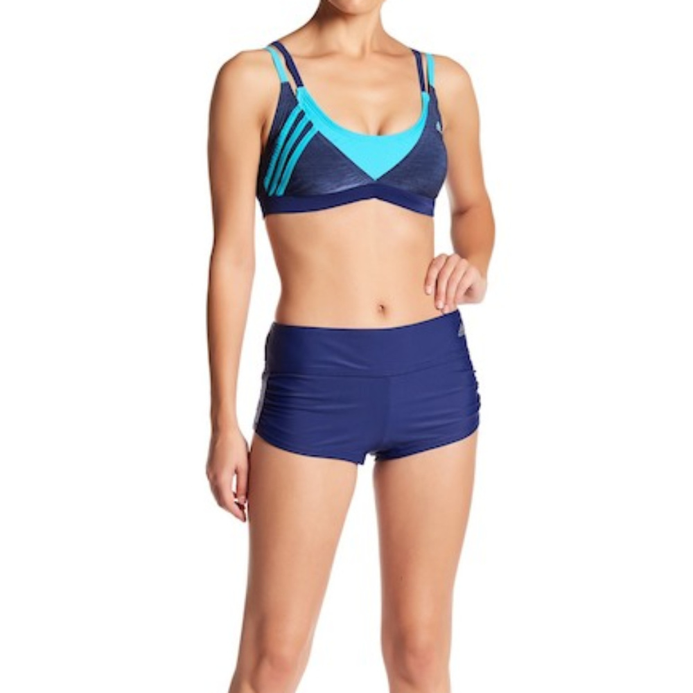 adidas Solid Boyshort Bikini Bottom